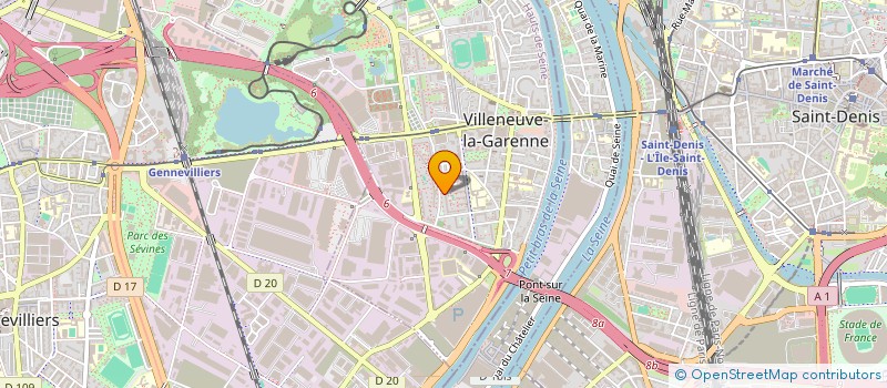localisation de l'entreprise MONSIEUR PIERRE BERGOZ à VILLENEUVE-LA-GARENNE