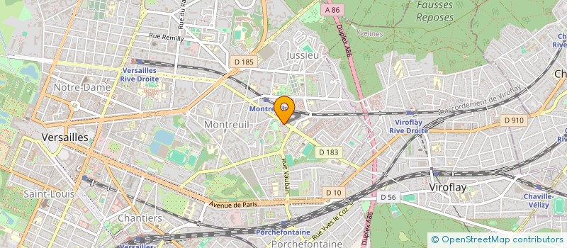 localisation de l'entreprise MONSIEUR PIERRE BERINGER à VERSAILLES
