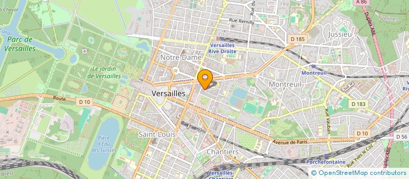 localisation de l'entreprise MONSIEUR PIERRE BERISSET à VERSAILLES