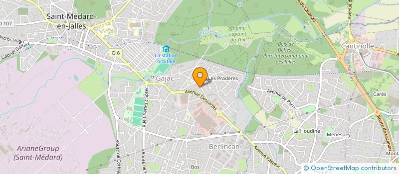 localisation de l'entreprise MONSIEUR PIERRE BERLUREAU  SAINT-MEDARD-EN-JALLES