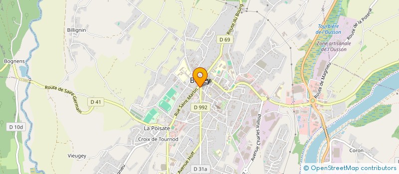 localisation de l'entreprise MONSIEUR PIERRE BERNARD  BELLEY