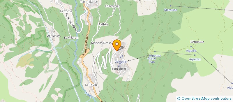 localisation de l'entreprise MONSIEUR PIERRE BERNARD  SAINTE-FOY-TARENTAISE