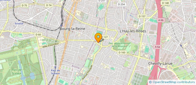 localisation de l'entreprise MONSIEUR PIERRE BERNARD  L'HAY-LES-ROSES