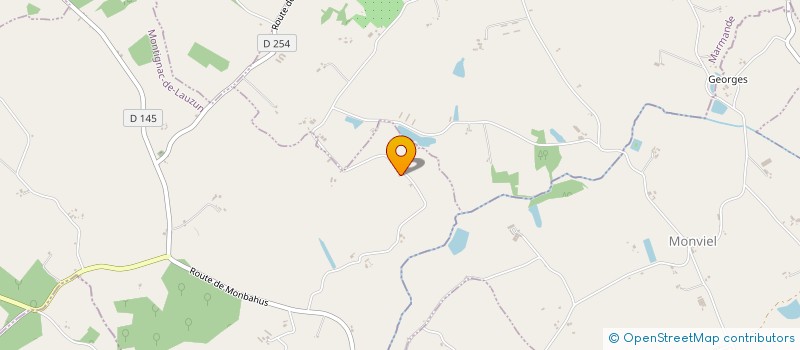 localisation de l'entreprise MONSIEUR PIERRE BERNARDI  MONTIGNAC-DE-LAUZUN