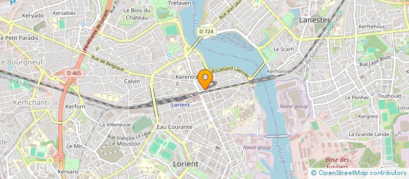 localisation de l'entreprise MONSIEUR PIERRE BERRANGER à LORIENT