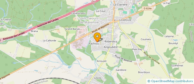 localisation de l'entreprise MONSIEUR PIERRE BERRAUTE à SAINT-GEOURS-DE-MAREMNE