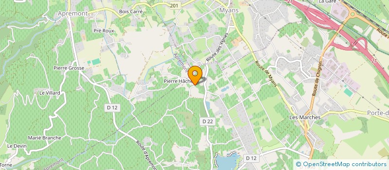 localisation de l'entreprise MONSIEUR PIERRE BERTHOLLIER  PORTE-DE-SAVOIE