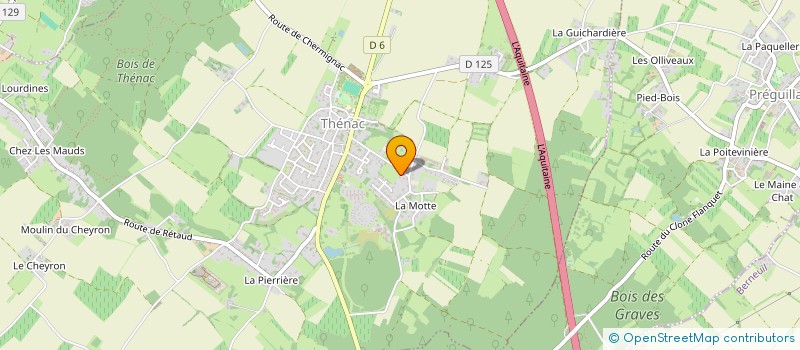 localisation de l'entreprise MONSIEUR PIERRE BERTON  THENAC