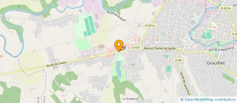 localisation de l'entreprise MONSIEUR PIERRE BERTRAND  GRAULHET