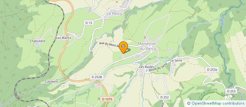 localisation de l'entreprise MONSIEUR PIERRE BERTRAND  MONESTIER-DU-PERCY