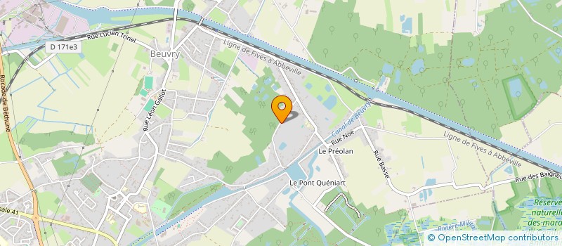 localisation de l'entreprise MONSIEUR PIERRE BERTRAND  BEUVRY