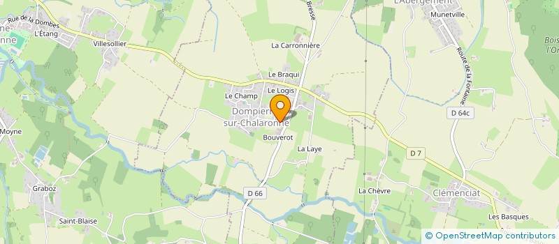 localisation de l'entreprise MONSIEUR PIERRE BERTRAND  DOMPIERRE-SUR-CHALARONNE