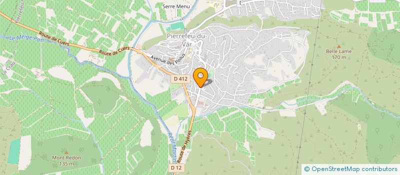 localisation de l'entreprise MONSIEUR PIERRE BERTRI  PIERREFEU-DU-VAR