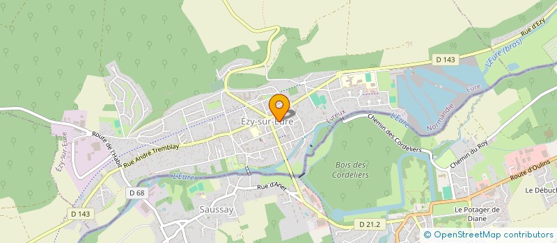 localisation de l'entreprise MONSIEUR PIERRE BERTROU  EZY-SUR-EURE