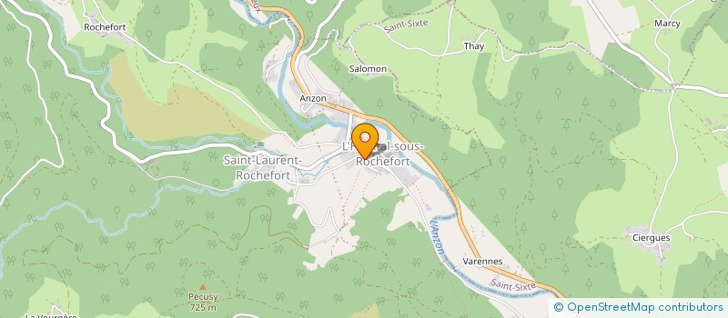 localisation de l'entreprise MONSIEUR PIERRE BERTUEL  L'HOPITAL-SOUS-ROCHEFORT