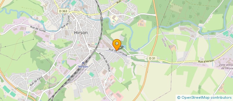 localisation de l'entreprise MONSIEUR PIERRE BESAIN  HIRSON