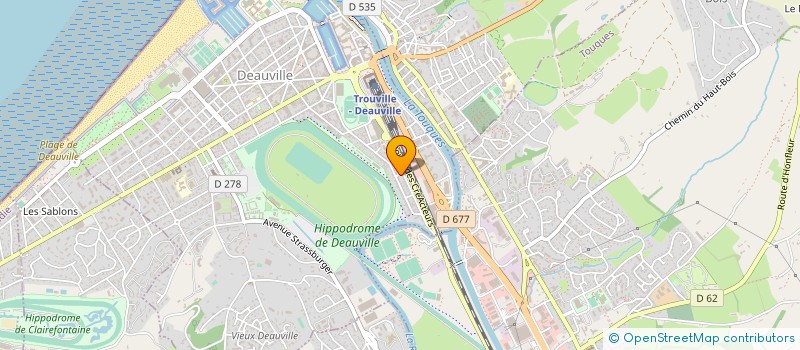 localisation de l'entreprise MONSIEUR PIERRE BESNARD  DEAUVILLE