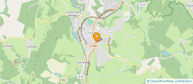 localisation de l'entreprise MONSIEUR PIERRE BESNARD à FELLETIN