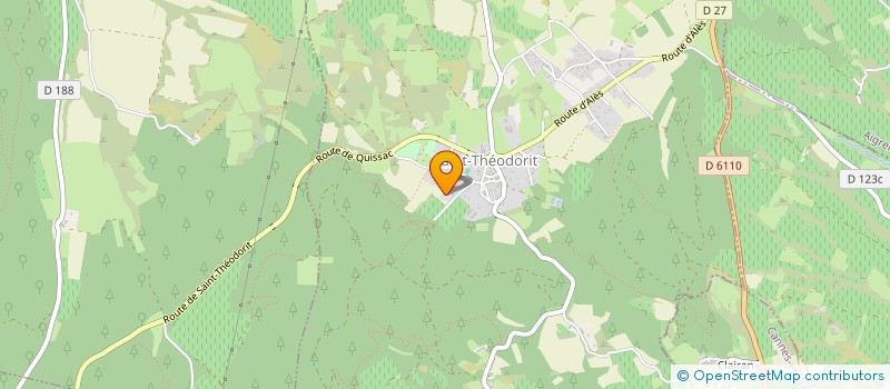 localisation de l'entreprise MONSIEUR PIERRE BESNARD  SAINT-THEODORIT