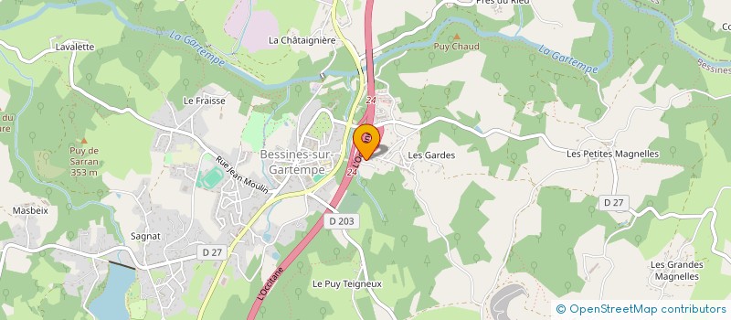 localisation de l'entreprise MONSIEUR PIERRE BESSINETON à BESSINES-SUR-GARTEMPE