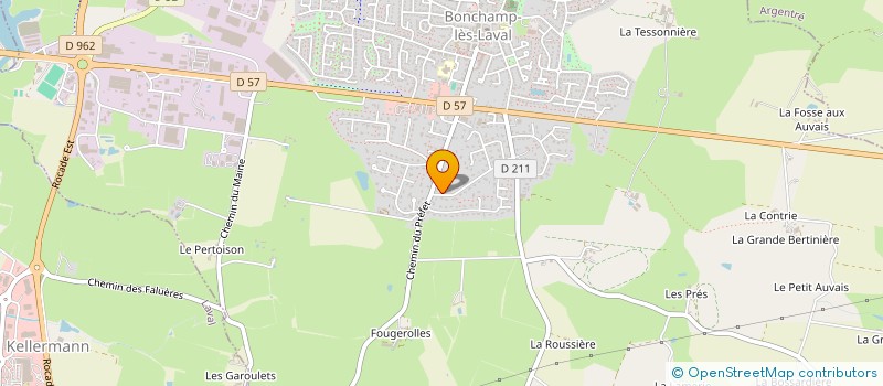 localisation de l'entreprise MONSIEUR PIERRE BEUCHER  BONCHAMP-LES-LAVAL