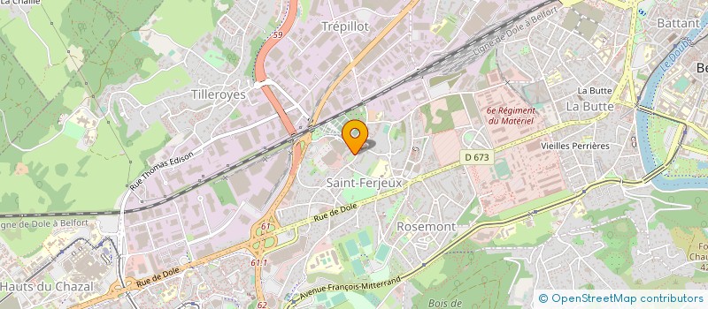 localisation de l'entreprise MONSIEUR PIERRE BEURET à BESANCON