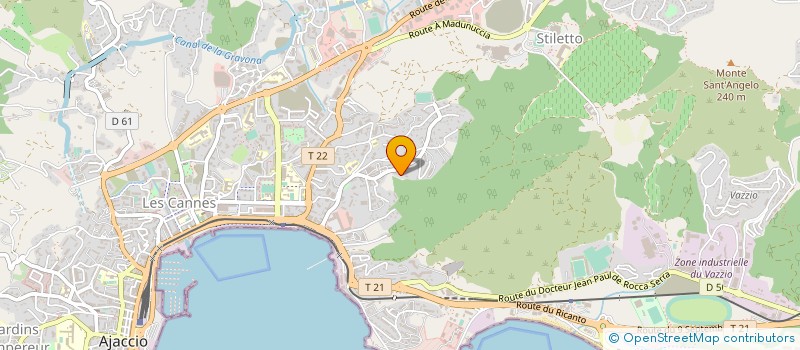 localisation de l'entreprise MONSIEUR PIERRE BICCHERAI à AJACCIO