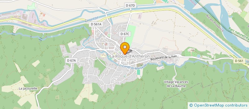 localisation de l'entreprise MONSIEUR PIERRE BIDAUD  LA ROQUE D'ANTHERON