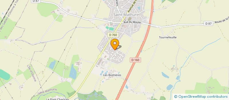 localisation de l'entreprise MONSIEUR PIERRE BIDAUX  SAINT-MATHURIN