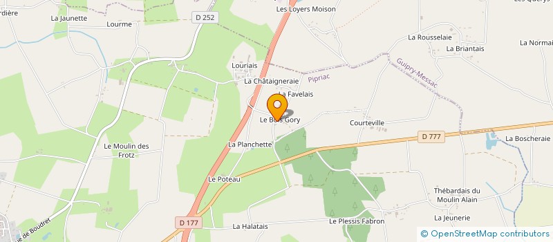 localisation de l'entreprise MONSIEUR PIERRE BIDEAULT  PIPRIAC