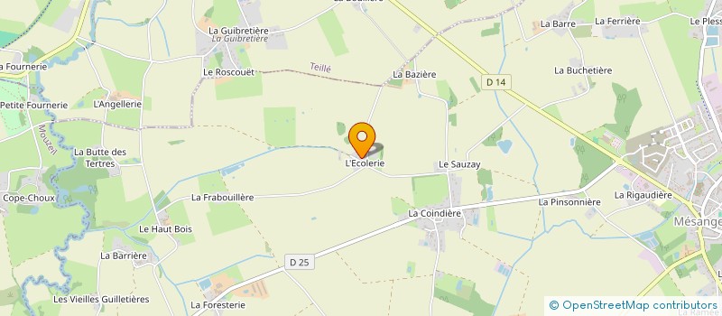 localisation de l'entreprise MONSIEUR PIERRE BILLARD  MESANGER