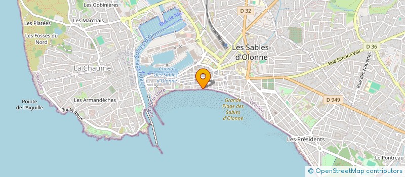 localisation de l'entreprise MONSIEUR PIERRE BILLAULT à LES SABLES D'OLONNE