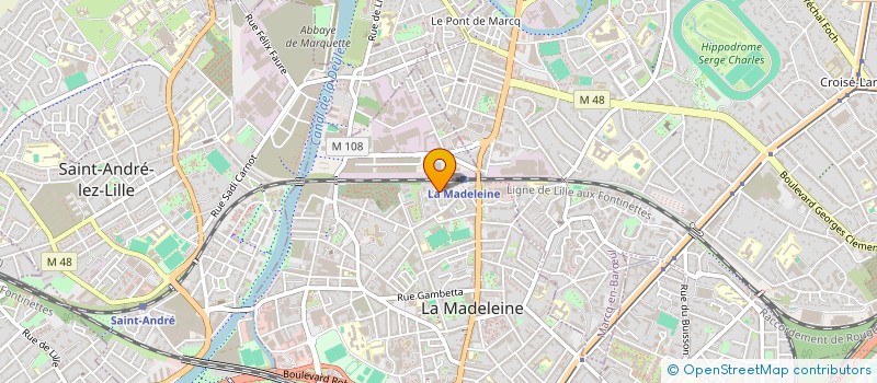 localisation de l'entreprise MONSIEUR PIERRE BILLIET à LA MADELEINE