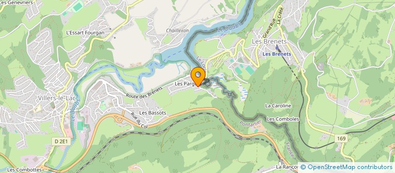 localisation de l'entreprise MONSIEUR PIERRE BILLOD  VILLERS-LE-LAC
