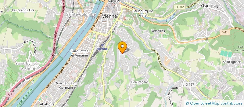 localisation de l'entreprise MONSIEUR PIERRE BILLOTET  VIENNE