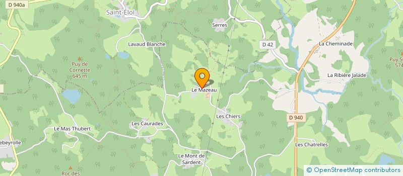 localisation de l'entreprise MONSIEUR PIERRE BINAULD  VIDAILLAT