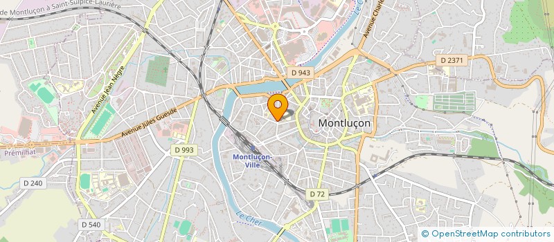 localisation de l'entreprise MONSIEUR PIERRE BINON  MONTLUCON