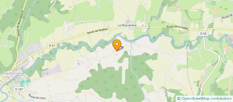 localisation de l'entreprise MONSIEUR PIERRE BIQUEZ  HAUTERIVES