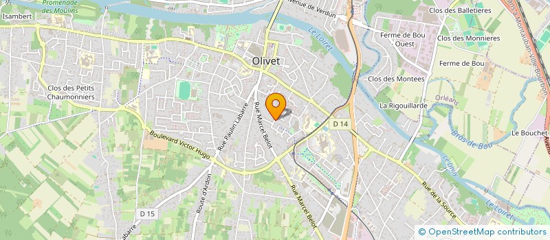 localisation de l'entreprise MONSIEUR PIERRE BIRONNEAU à OLIVET