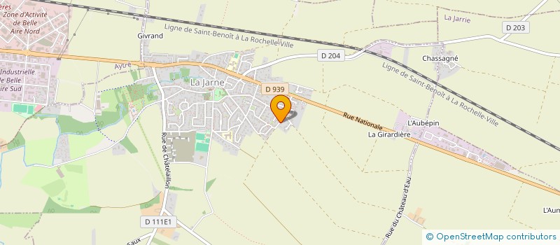 localisation de l'entreprise MONSIEUR PIERRE BIRONNEAU  LA JARNE