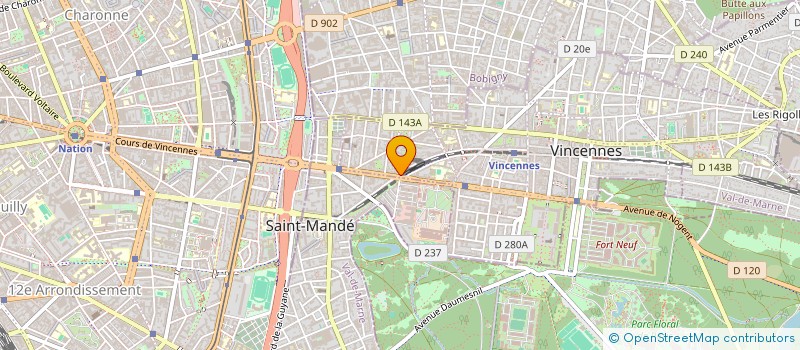 localisation de l'entreprise MONSIEUR PIERRE BLAMEBLE à VINCENNES