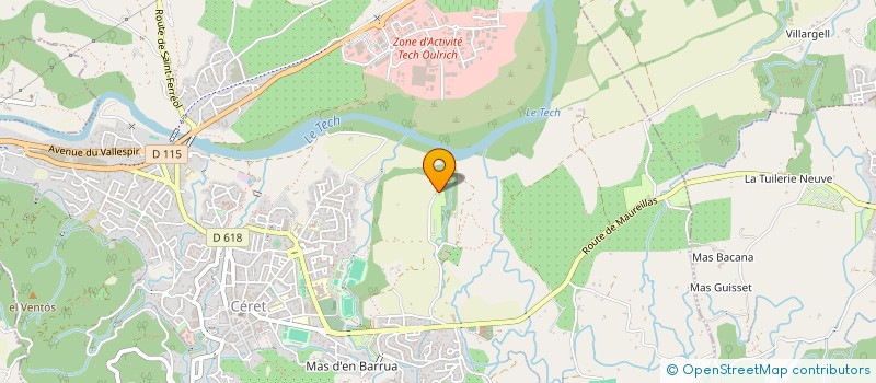 localisation de l'entreprise MONSIEUR PIERRE BLANC  CERET