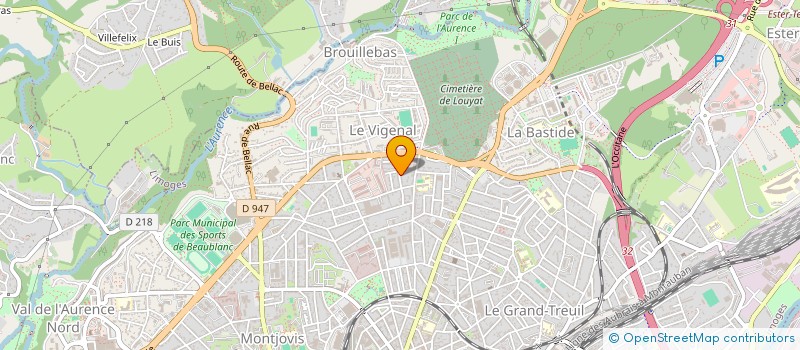 localisation de l'entreprise MONSIEUR PIERRE BLANCHARD à LIMOGES