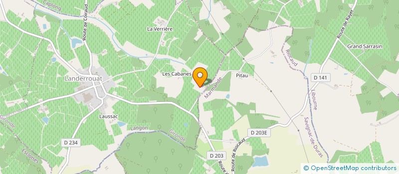 localisation de l'entreprise MONSIEUR PIERRE BLANCHARD  LANDERROUAT