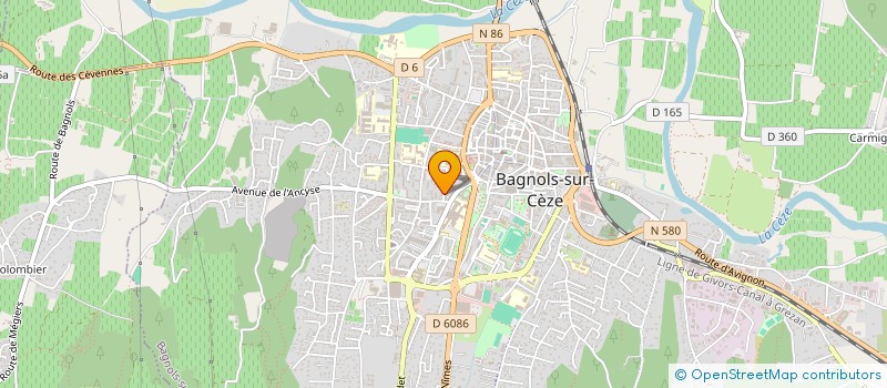 localisation de l'entreprise MONSIEUR PIERRE BLANCHARD à BAGNOLS-SUR-CEZE