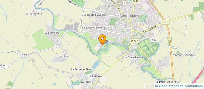 localisation de l'entreprise MONSIEUR PIERRE BLANCHARD  SAINT-FULGENT