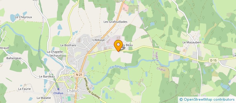 localisation de l'entreprise MONSIEUR PIERRE BLANCHER à CHALUS