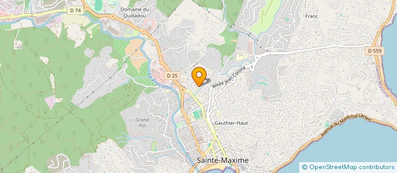 localisation de l'entreprise MONSIEUR PIERRE BLANGIARDI  SAINTE-MAXIME