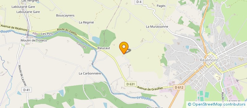 localisation de l'entreprise MONSIEUR PIERRE BLATTES à REALMONT