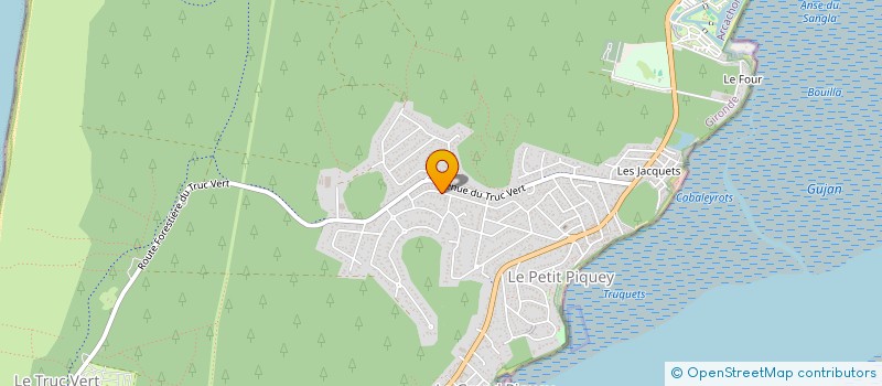 localisation de l'entreprise MONSIEUR PIERRE BLEIN  LEGE-CAP-FERRET